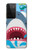 W3947 Shark Helicopter Cartoon Hard Case and Leather Flip Case For Samsung Galaxy S21 Ultra 5G
