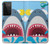 W3947 Shark Helicopter Cartoon Hard Case and Leather Flip Case For Samsung Galaxy S21 Ultra 5G