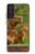 W3917 Capybara Family Giant Guinea Pig Hard Case and Leather Flip Case For Samsung Galaxy S21 FE 5G