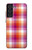 W3941 LGBT Lesbian Pride Flag Plaid Hard Case and Leather Flip Case For Samsung Galaxy S21 FE 5G