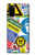 W3960 Safety Signs Sticker Collage Hard Case and Leather Flip Case For Samsung Galaxy S20
