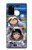 W3915 Raccoon Girl Baby Sloth Astronaut Suit Hard Case and Leather Flip Case For Samsung Galaxy S20 Plus, Galaxy S20+