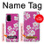 W3924 Cherry Blossom Pink Background Hard Case and Leather Flip Case For Samsung Galaxy S20 Plus, Galaxy S20+