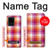 W3941 LGBT Lesbian Pride Flag Plaid Hard Case and Leather Flip Case For Samsung Galaxy S20 Ultra