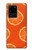 W3946 Seamless Orange Pattern Hard Case and Leather Flip Case For Samsung Galaxy S20 Ultra
