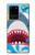 W3947 Shark Helicopter Cartoon Hard Case and Leather Flip Case For Samsung Galaxy S20 Ultra