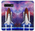 W3913 Colorful Nebula Space Shuttle Hard Case and Leather Flip Case For Samsung Galaxy S10