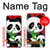 W3929 Cute Panda Eating Bamboo Hard Case and Leather Flip Case For Samsung Galaxy S10