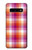 W3941 LGBT Lesbian Pride Flag Plaid Hard Case and Leather Flip Case For Samsung Galaxy S10