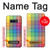W3942 LGBTQ Rainbow Plaid Tartan Hard Case and Leather Flip Case For Samsung Galaxy S10e