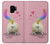 W3923 Cat Bottom Rainbow Tail Hard Case and Leather Flip Case For Samsung Galaxy S9
