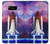 W3913 Colorful Nebula Space Shuttle Hard Case and Leather Flip Case For Samsung Galaxy S8 Plus