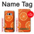 W3946 Seamless Orange Pattern Hard Case and Leather Flip Case For Samsung Galaxy S8 Plus