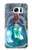 W3912 Cute Little Mermaid Aqua Spa Hard Case and Leather Flip Case For Samsung Galaxy S7