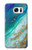 W3920 Abstract Ocean Blue Color Mixed Emerald Hard Case and Leather Flip Case For Samsung Galaxy S7