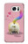 W3923 Cat Bottom Rainbow Tail Hard Case and Leather Flip Case For Samsung Galaxy S7