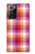 W3941 LGBT Lesbian Pride Flag Plaid Hard Case and Leather Flip Case For Samsung Galaxy Note 20 Ultra, Ultra 5G