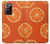 W3946 Seamless Orange Pattern Hard Case and Leather Flip Case For Samsung Galaxy Note 20 Ultra, Ultra 5G