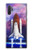 W3913 Colorful Nebula Space Shuttle Hard Case and Leather Flip Case For Samsung Galaxy Note 10 Plus