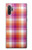 W3941 LGBT Lesbian Pride Flag Plaid Hard Case and Leather Flip Case For Samsung Galaxy Note 10 Plus