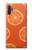W3946 Seamless Orange Pattern Hard Case and Leather Flip Case For Samsung Galaxy Note 10 Plus