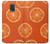 W3946 Seamless Orange Pattern Hard Case and Leather Flip Case For Samsung Galaxy Note 4