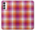 W3941 LGBT Lesbian Pride Flag Plaid Hard Case and Leather Flip Case For Samsung Galaxy A14 5G