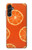 W3946 Seamless Orange Pattern Hard Case and Leather Flip Case For Samsung Galaxy A14 5G
