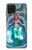 W3911 Cute Little Mermaid Aqua Spa Hard Case and Leather Flip Case For Samsung Galaxy A22 4G