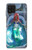W3912 Cute Little Mermaid Aqua Spa Hard Case and Leather Flip Case For Samsung Galaxy A22 4G