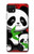W3929 Cute Panda Eating Bamboo Hard Case and Leather Flip Case For Samsung Galaxy A22 5G