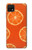 W3946 Seamless Orange Pattern Hard Case and Leather Flip Case For Samsung Galaxy A22 5G