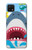 W3947 Shark Helicopter Cartoon Hard Case and Leather Flip Case For Samsung Galaxy A22 5G
