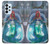 W3912 Cute Little Mermaid Aqua Spa Hard Case and Leather Flip Case For Samsung Galaxy A23