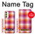 W3941 LGBT Lesbian Pride Flag Plaid Hard Case and Leather Flip Case For Samsung Galaxy A24 4G