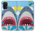 W3947 Shark Helicopter Cartoon Hard Case and Leather Flip Case For Samsung Galaxy A32 4G