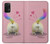 W3923 Cat Bottom Rainbow Tail Hard Case and Leather Flip Case For Samsung Galaxy A32 5G