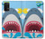 W3947 Shark Helicopter Cartoon Hard Case and Leather Flip Case For Samsung Galaxy A32 5G