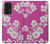 W3924 Cherry Blossom Pink Background Hard Case and Leather Flip Case For Samsung Galaxy A33 5G