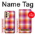 W3941 LGBT Lesbian Pride Flag Plaid Hard Case and Leather Flip Case For Samsung Galaxy A33 5G