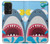 W3947 Shark Helicopter Cartoon Hard Case and Leather Flip Case For Samsung Galaxy A33 5G