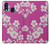 W3924 Cherry Blossom Pink Background Hard Case and Leather Flip Case For Samsung Galaxy A40