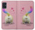 W3923 Cat Bottom Rainbow Tail Hard Case and Leather Flip Case For Samsung Galaxy A51 5G