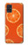 W3946 Seamless Orange Pattern Hard Case and Leather Flip Case For Samsung Galaxy A51 5G