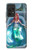 W3911 Cute Little Mermaid Aqua Spa Hard Case and Leather Flip Case For Samsung Galaxy A52, Galaxy A52 5G