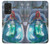 W3912 Cute Little Mermaid Aqua Spa Hard Case and Leather Flip Case For Samsung Galaxy A52s 5G