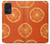 W3946 Seamless Orange Pattern Hard Case and Leather Flip Case For Samsung Galaxy A52s 5G