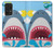 W3947 Shark Helicopter Cartoon Hard Case and Leather Flip Case For Samsung Galaxy A52s 5G