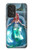 W3911 Cute Little Mermaid Aqua Spa Hard Case and Leather Flip Case For Samsung Galaxy A53 5G