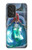 W3912 Cute Little Mermaid Aqua Spa Hard Case and Leather Flip Case For Samsung Galaxy A53 5G